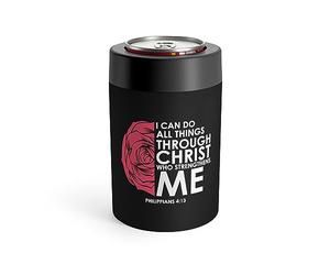 Porta lattine edificante per cristianesimo ispiratore, dedicato ai filippesi, fiorito, scritture religiose, 340 g