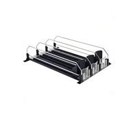 Porta lattine for bevande for frigorifero, organizer for lattine, design con cuscinetti a sfera con alimentazione in avanti automatica(25 x 31 cm)