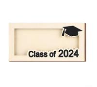 Porta laurea in legno per classe 2024, adatto a carte e banconote standard con dimensioni adatte alla scrivania