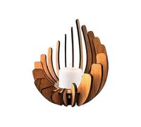 Porta leggera del set-tea candela-guscio rustico in legno, display decorativo per aromaterapia | Attaccamenti di unici per la festa di Natale, decorazione da tavola in legno naturale, arredame