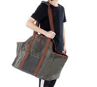 Porta Legna da Ardere Borsa da Esterno Cerata Borsa di Stoccaggio Impermeabile Borsa di Finitura in Legno Borsa di Registrazione Borsa di Stoccaggio Porta Tronchi di Tela Supporti
