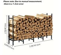 Porta Legna da Versatile per Interni/Esterni - Porta Tronchi in Metallo Resistente per Affumicatura e Conservazione, Montaggio Facile, per , Forni da Giardino & , Case da Giardino