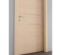 PORTA LEGNO PORTE DA INTERNO BATTENTE 2 INSERTI ALLUMINIO 7 MISURE 6 COLORI