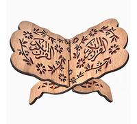 Porta Libri Sacri con Cornice in Legno per Libreria del Corano Islamico da 29,2 Cm, Arredamento Elegante per il Festival 'Islam Musulmano
