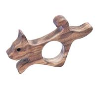 Porta libro da pollice in noce - Apriscatole a forma di cane | Accessorio da lettura portatile | Strumento per dita in legno per una comoda tenuta delle pagine a , in spiaggia, in viaggio,