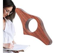 Porta-libro per pollice - Segnalibri in legno per pollice | Portable Portable con Anello per pollice, appunti compatto per il del libro | Supporto leggero per libri con