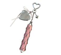 Porta Lucidalabbra | Portachiavi Contenitore Burro Cacao Da Viaggio Con Specchio | Accessorio Compatto Per Trasporto Lipstick | Regalo per Moglie Amica Sorella Figlia