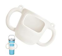 Porta maniche in silicone per bicchiere, manico per tazza con manico - riutilizzabile a doppio manico Manicotto | Coperchio antiscivolo protettivo per biberon, tazze da caffè isolate sottovuoto