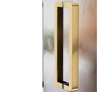 Porta Maniglie Maniglie per Porte Extra Lunghe per Porte in Metallo Vetro Legno, Maniglione Ad Angolo Tondo con Accessori, Maniglie Accoppiate in Acciaio Inossidabile per Impieghi Gravosi