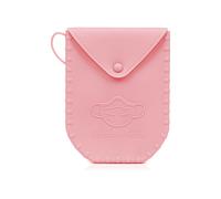 PORTA MASCHERINA DAM ED0107C55 - custodia igienica in silicone flessibile rosa, compatta