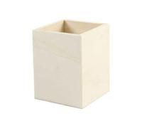 Porta matite esagonale in legno chiaro. rif 577750