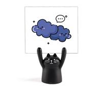 Porta memo con nuvole nere nuvole nuvolose fumetto gatto nero decorazione