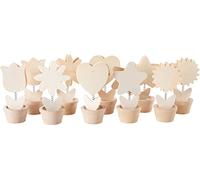 Memo Holders, H: 10 cm, plywood, 10 asstd
