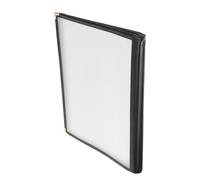 Porta Menù A4 in Pvc a 8 Pagine, Pratico per Caffè e Pub | Copertina Semplice ed Elegante, 16 Viste per Esporre Listini, Formato A4, Uso Comodo nei Locali