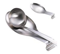Porta mestolo per spatola resistente | Portautensili da cucina per pinze per mestoli | da cucina per poggiautensili in acciaio inossidabile, piano cottura con decorazione a cucchiaio di gran
