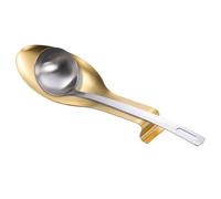 Porta mestolo per spatola resistente | Portautensili da cucina per pinze per mestoli | da cucina per poggiautensili in acciaio inossidabile, piano cottura con decorazione a cucchiaio di gran