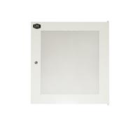 LINK LKDOOR15UF - Porta in Metallo Traforato con Serratura per Armadio Rack LINK 15U LK1915UGF - Grigio, Ventilazione e Sicurezza
