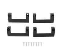 Porta metro a nastro Porta utensili elettrici su scala Confezione da 4 contenitori in ABS per attrezzi per garage, officina, cassetta degli attrezzi, banco da lavoro, facile (Nera)