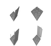 Porta Miniature Guardie per Massive Darkness Zombicide Black Plague Gioco Tavolo