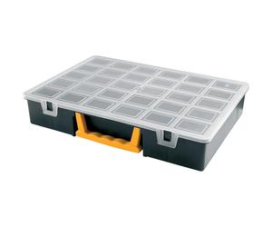 Porta minuteria 18 scomparti 36x25,2x6,4 cm Nero