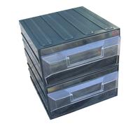 Porta minuteria cassettiera modulare N 18 2C (20,8x22,2x20,8cm) VISION BLOK Ner