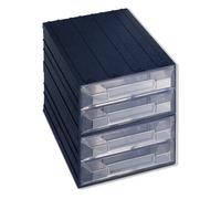 Porta minuteria cassettiera modulare N 19/2 4C (24,9x36,6x25cm) VISION BLOK Ner