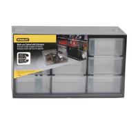Porta minuteria Stanley, 9 Cassetti, modello 1 93 978, Nero e Trasparente, per