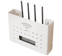 Porta Modem Da Parete Router Scatola WiFi Muro Porte(White)