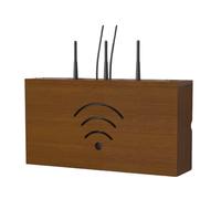 Porta Modem Da Parete, Router Wifi, Scatola Nascondi Cavi, Cassetta, for Nascondere Il Ciabatta O Alimentatore E Mettere In Ordine I Suoi(Walnut)