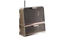 Porta Modem Da Parete Scatola portaoggetti for scaffale for router WiFi wireless da appendere al muro Custodia for cavo metallico Staffa di alimentazione Organizzatore Plug Board(Beige Set1)