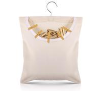 Porta Mollette,Borsa per Mollette con Gancio in Acciaio Inossidabile,Peg Bag in Panno di Oxford per Molletta,Custodia, Calzini, Biancheria Intima