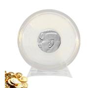 Porta Moneta Acrilica Chiara - Visualizzazione Protettiva Per Collezionisti E Stoccaggio Di Monete | Capsula Rotonda Resistente Ai Per Monete Da Collezione, Organizzatore Trasparente Resistente