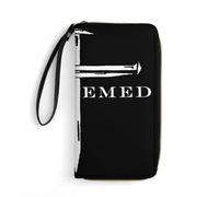 Porta Monete Jesus Christ Redeemed Cross Nails Portamonete Da Donna Stile Retrò Piccolo Portafoglio Elegante Pochette Per Insegnante, Adolescente, Ragazze