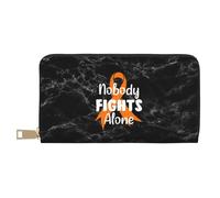 Porta Monete Nobody Fights Alone Kidney Cancer Awareness Portafoglio In Pelle Adatta Portamonete Da Donna Stile Retrò Piccolo Portafoglio Per Madre, Donna, Miglior Regalo