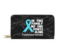 Porta Monete Nobody Fights Alone Prostate Cancer Awareness Pu Portamonete Stampato Pochette Elegante Coin Purse Per Miglior Regalo, Ragazze, Adolescente