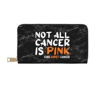 Porta Monete Not All Cancer Is Pink Kidney Cancer Piccolo Portafoglio Adatta Portamonete Da Donna Vintage Pu Portamonete Per Ragazze, Insegnante, Bambini