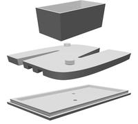 Porta Monete per Bracciolo Seat Leon 1M Vano Portaoggetti Stampato 3D