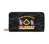 Porta Monete Us Army Private First Class Vietnam Veteran Portafoglio In Pelle Vintage Piccolo Portafoglio Squisito Pochette Per Ragazze, Figlia, Uomo