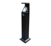 Porta mozziconi di sigaretta Nero antipioggia verticale può essere fissato posacenere esterno area fumatori cestino ferro da stiro vernice raccolta mozziconi di sigaretta Da appoggiare(Nero)