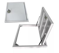 Porta nascosta per cantina, da incasso, per cantina/vani d'accesso, in acciaio mimetico, resistente, con ventosa, 106,7 x 55,9 cm, perfetta per riporre oggetti segreti