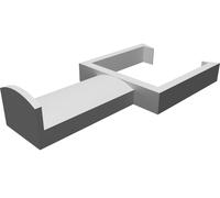 Porta Nastro per Gamba Tavolo IKEA Lack Montaggio Snap Organizer 3D