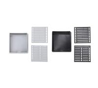 Porta note adesive da 2 pezzi con stencil Porta dispenser multifunzionale per note adesive per blocchetti per appunti autoadesivi da 3 x 3 pollici