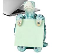 Porta Note Adesive Statua in Resina di Graziosa Tartaruga Marina con Note | Dispenser Portablocco con una Figurina Animale per Studenti Insegnanti Libreria Tavolo Scuola Casa Ufficio