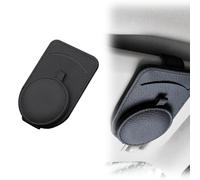 Porta Occhiali Auto, 1 Pezzi Forte Supporto Magnetico Perocchiali da Sole per Auto, Vera Pelle Porta Occhiali Auto-Clip Portaocchiali Auto-Occhiali per Auto, Portaocchiali Auto, Clip Portaocchiali