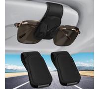 Porta Occhiali Auto, 2 Pezzi Supporto per Occhiali Sole Da Auto Universale Magne
