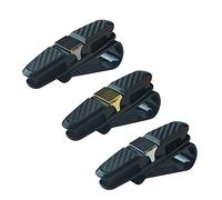 Porta Occhiali Auto,3 pezzi Supporto Titolari Pack Visiera Portaocchiali Porta da Auto Clip da Sole per Occhiali da Vista