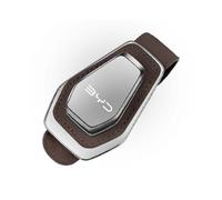 Porta Occhiali Auto in Pelle per BYD Tang Han Atto 3 Dolphin Seal - Magnetico Supporto Clip per Occhiali da Visiera - Multifunzione Portaocchiali per Occhiali Tessera Biglietto,Brown