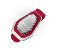 Porta Occhiali Auto in Pelle per BYD Tang Han Atto 3 Dolphin Seal - Magnetico Supporto Clip per Occhiali da Visiera - Multifunzione Portaocchiali per Occhiali Tessera Biglietto,Red