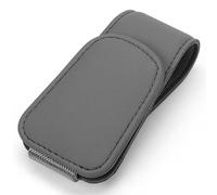 Porta Occhiali Auto Magnetico per Jaguar E-Pace F-Pace I-Pace XE XF XJ, Pelle Portaocchiali da Sole Supporto Occhiali Visiera Parasole Clip Stoccaggio Accessori,C/Gray