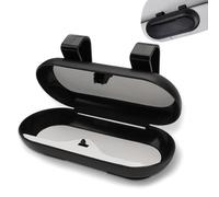 PORTA OCCHIALI AUTO NERO CUSTODIA PORTAOCCHIALI DA SOLE ACCESSORIO AUTO